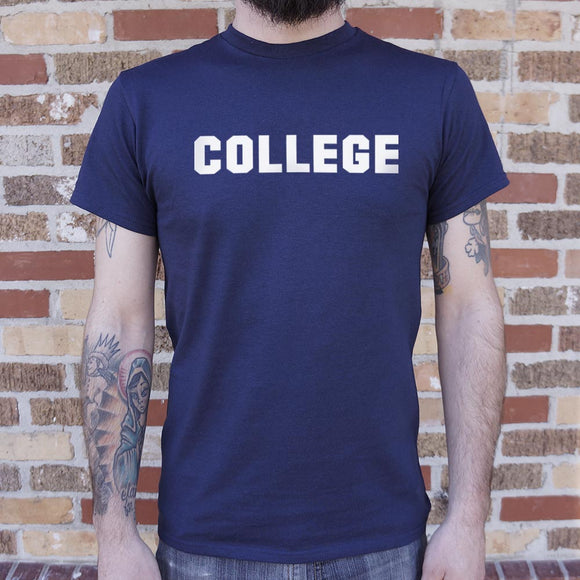 Mens College T-Shirt - gaudely