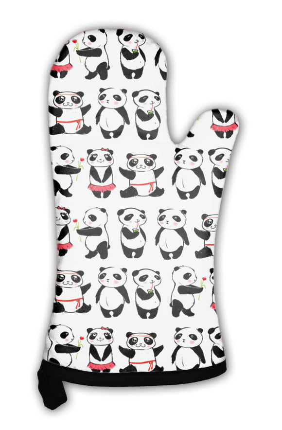 Oven Mitt, Pandas - gaudely