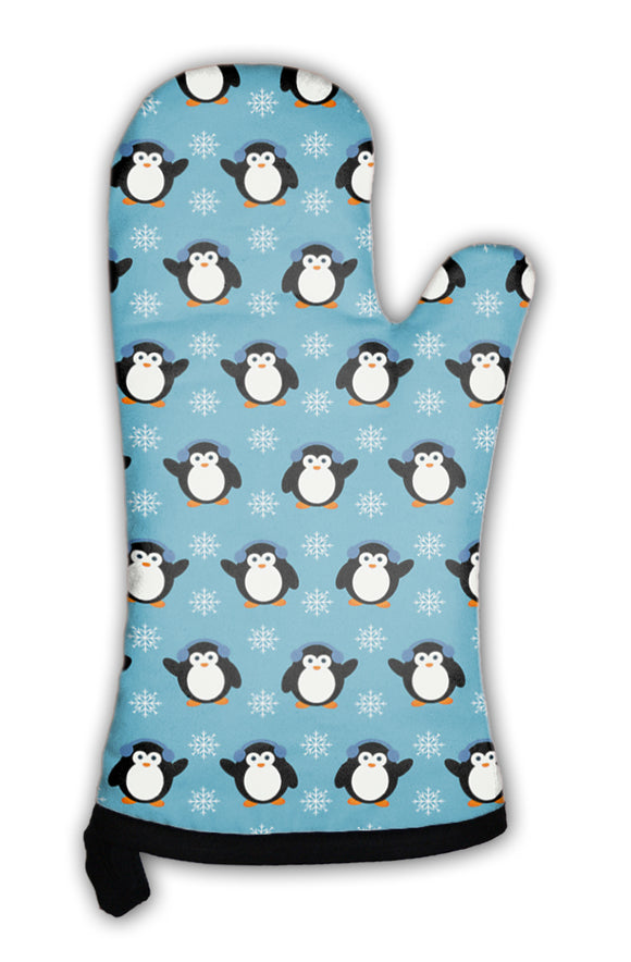 Oven Mitt, Pattern Penguins - gaudely