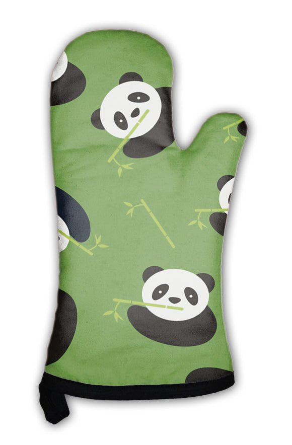 Oven Mitt, Panda Bear Pattern - gaudely