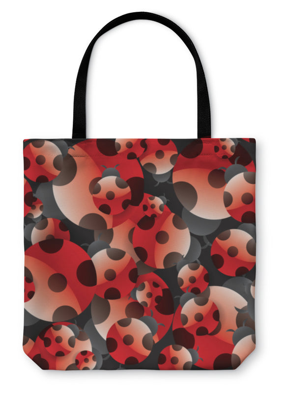 Tote Bag, Ladybug Pattern - gaudely