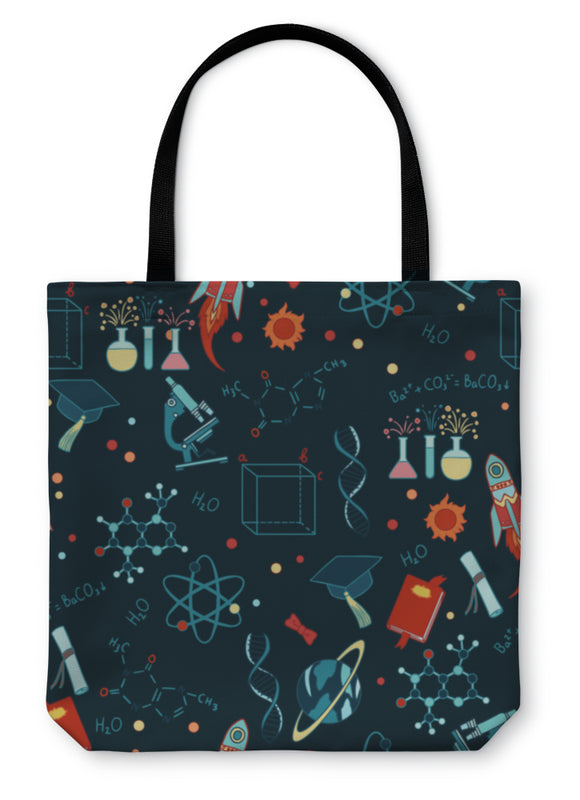 Tote Bag, Science Stuff Pattern - gaudely