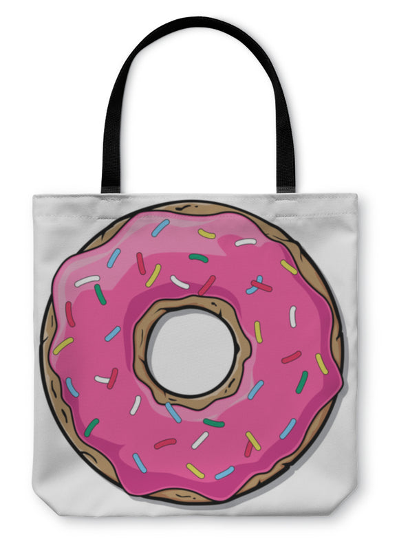 Tote Bag, Cartoon Donut - gaudely