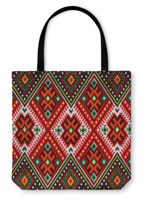 Tote Bag, Ukrainian National Ornament - gaudely