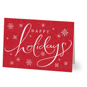 Happy Holidays with Snowflakes and Circles from Hallmark - gaudely