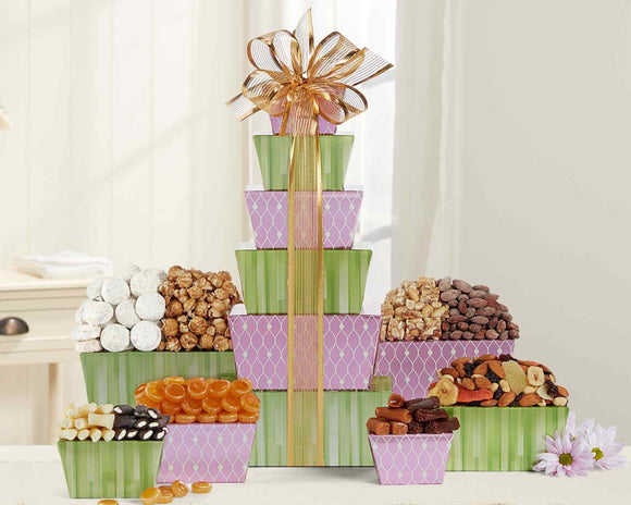 Tower of Sweets by Wine Country Gift Baskets - gaudely