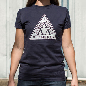 Ladies Lambda Lambda Lambda T-Shirt - gaudely