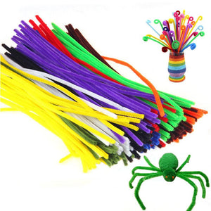 100 Pcs Kids Child Plush Sticks DIY Materials Shilly Handmade Christmas Gift Toy Plush Sticks Toys for children kids - gaudely