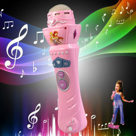 Wireless LED Microphone toys for Girls Mic Karaoke Singing Kids Gift Musical Toys Child musical instruments  for Children - gaudely