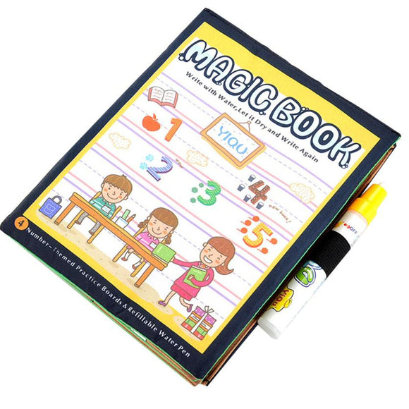 New Children Kids Water Drawing Book with 1 Magic Pen Children Coloring Book Water Painting Board coloring books for kids - gaudely