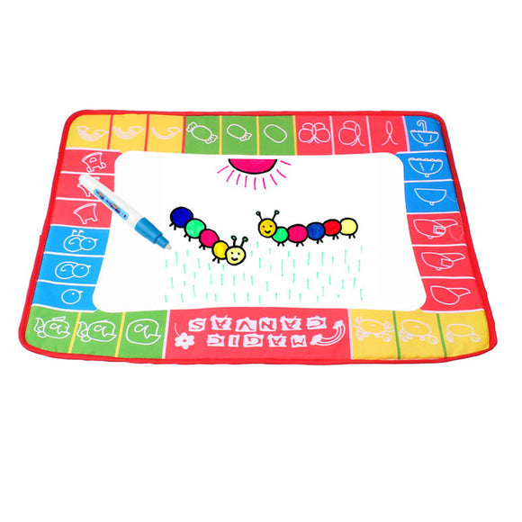 48*36CM Baby Kids Add Water with Magic Pen Doodle Painting Picture Water Drawing Play Mat in Drawing Toys Board Gift Christmas - gaudely