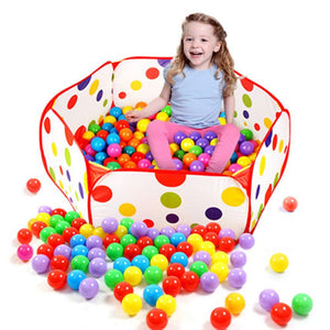 Hot Pop up Hexagon Polka Dot Children Ball Play Pool Tent Carry Tote Toys for children kids - gaudely