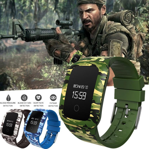 1pc Military Outdoor Sport Waterproof Bluetooth Smart Pedometer Mate For Android IOS - gaudely