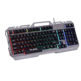 2017 Hot Sale USB Wired Illuminated Colorful LED Backlight Multimedia PC Gaming Keyboard Free Shipping - gaudely