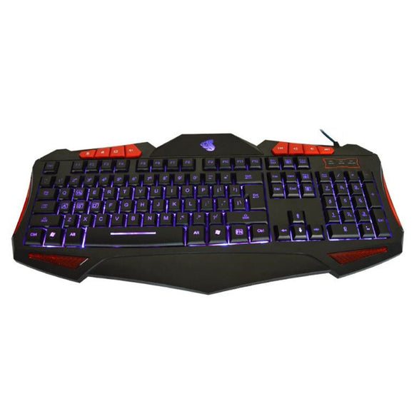 2017 New Arrival USB Wired 19 Key LED USB Gaming Keyboard with 7 Adjustable Colorful Backlights - gaudely