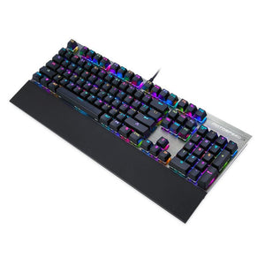 Motospeed Inflictor CK108 Mechanical Keyboard Switches Backlit Satisfy RGB SL Ergonomics Multimedia Standard USB Keyboard #2515 - gaudely