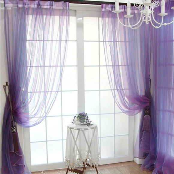 Super Deal  Green Tree Tulle Door Window Curtain Drape Panel Sheer Scarfs Valances XT - gaudely