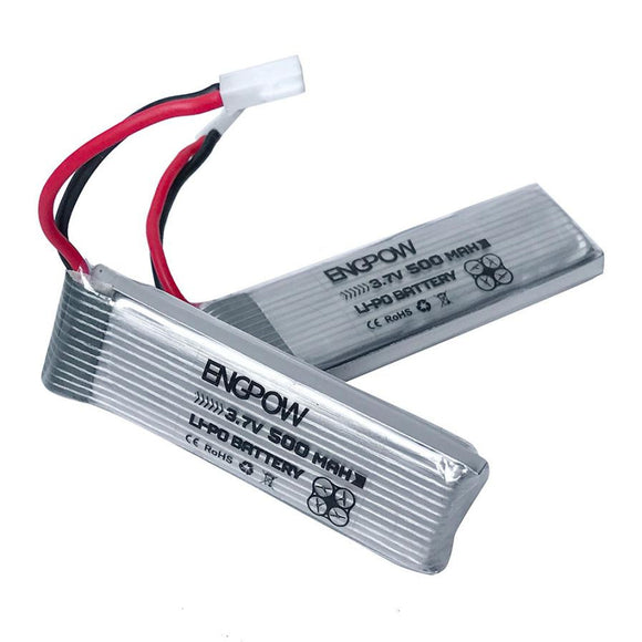 2pc 3.7V 500mAh Li-Polymer Battery For JJRC H37 RC Quadcopter Mini Drone Li-Polymer Battery 3.7V 500mAh #YL - gaudely