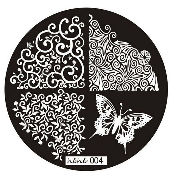 1PC Good Quality 2016 Butterfly Pattern Nail Art Image Stamp Stamping Plates Manicure Template Nail Art Tool - gaudely