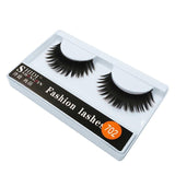 Famous Brand SHIDI SHANGPIN 1 Pairs Long 1cm-1.5cm Makeup Cross Thick False 3D Dense Eyelashes Eye Lashes Nautral dropship - gaudely