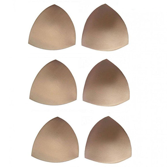 3 Pair Womens Removable Smart Cups Bra Inserts Pads For Swimwear Sports - gaudely