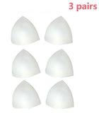 3 Pair Womens Removable Smart Cups Bra Inserts Pads For Swimwear Sports - gaudely