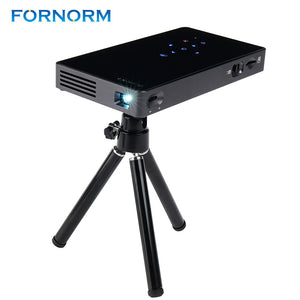 FORNORM Mini Wifi Smart DLP Projector Full HD Projector Built in 5000mAh Battery Bluetooth Projector HDMI/USB for Movie Business - gaudely