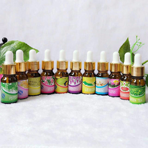 Brand New Water-soluble Oil Essential Oils(10 ml) for Aromatherapy Lavender Oil Humidifier Oil with 12 Kinds of Fragrance Jasmine - gaudely