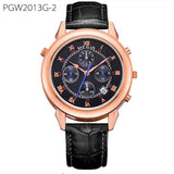 Original Military Watch Men Quartz Wristwatch Clock Genuine Leather Bracelet Roman Dial Classic Watches - gaudely