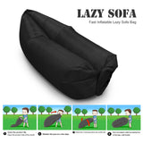 Fast Inflatable Lazy Sofa Bag Laybag Sleeping Bag Air Sleep Camping Bed Portable Nylon Beach Bed - gaudely