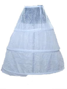 3 Hoop Ball Gown Full Crinoline Petticoat for Women Wedding - gaudely