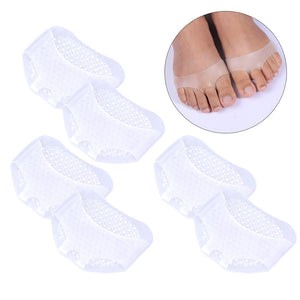 3 Pairs Gel Toe Separator Bunion Splint Beehive Shaped Forefeet Sleeve Cushions Metatarsal Pads for Feet Pain Relief - gaudely