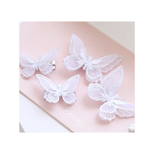 10pcs Women Girls Lace Embroidery Hair Clip Pin Claw Hair Accessories - gaudely