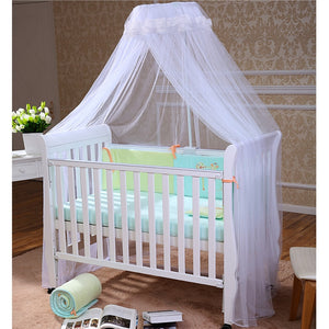 FOXNOVO Baby Mosquito Net Baby Toddler Bed Crib Canopy Netting - gaudely