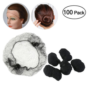 TINKSKY 100pcs Hair Nets Invisible Elastic Edge Mesh - gaudely