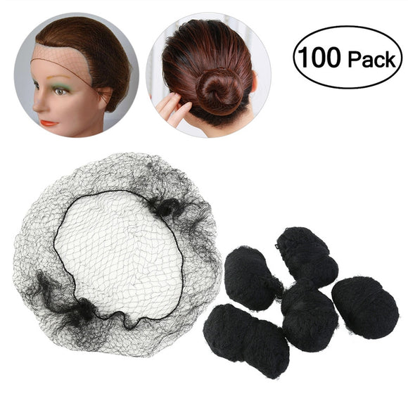 TINKSKY 100pcs Hair Nets Invisible Elastic Edge Mesh - gaudely