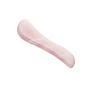 Gua Sha Massage Tool Natural Rose Quartz Horn-Shape GuaSha Scraping Board for Graston SPA Acupuncture Therapy Treatment - gaudely