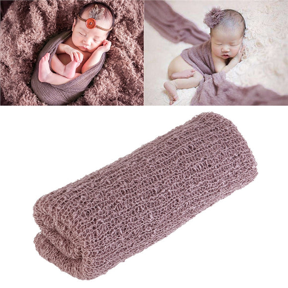 TINKSKY Newborn Baby Photography Photo Prop Stretch Wrap Baby Long Ripple Wrap - gaudely