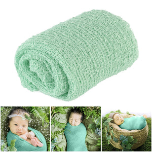 TINKSKY Newborn Baby Photography Photo Prop Stretch Wrap Baby Long Ripple Wrap - gaudely