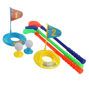 Children Kids Colorful Plastic Golfer Toy Golf Set - gaudely