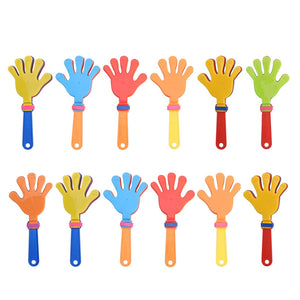 12pcs Plastic Hand Clappers Noisemakers Toys Party Favors for Children Kids - gaudely