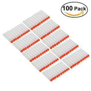 NUOLUX 100pcs 7.2cm Foam Darts for Nerf N-strike Elite Series Blasters Toy Gun - gaudely