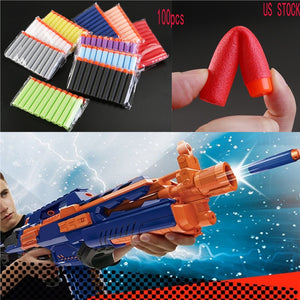 EVA 100pcs Safe Refill Bullet Darts for Nerf N-strike Elite Series 7.3cm/150g Blasters Kid Toy Gun Play Game - gaudely