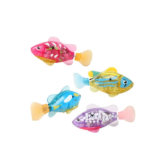 4pcs Robot Fish Swimming Diving Electric Turbot Clownfish Battery Powered Robo Fish Toy Childen Kids Robotic Gift - gaudely