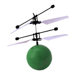 Flying Ball RC Infrared Induction Helicopter Ball Built-in Shinning Color Changing LED Lighting Without Remote Control for Kids Children - gaudely