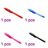 Invisible Ink Pen Spy Pen with Built in UV Light Magic Marker for Drawing Secret Message Writing Currency Checking Kids Spy Game Party - gaudely