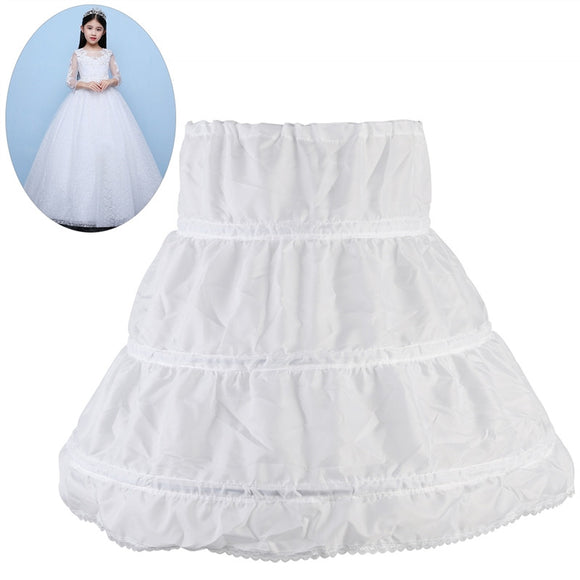 WINOMO Dressever Girls' Petticoat Half Slip Flower Girl Crinoline Skirt - gaudely