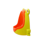 Frog Shaped Boys Potty Training Urinal with Whirling Target - gaudely