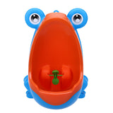 Frog Shaped Boys Potty Training Urinal with Whirling Target - gaudely