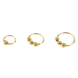 3pcs Nose Ring Nose Bead Studs Nostril Hoop Nose Earring Piercing Jewelry 6mm 8mm 10mm - gaudely